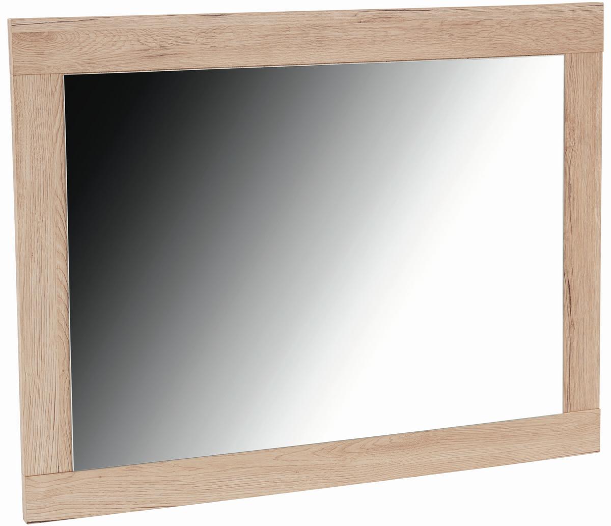 Zidno Ogledalo Malta - boje hrasta, Moderno, drvni materijal (95/68/2,1cm) - Modern Living