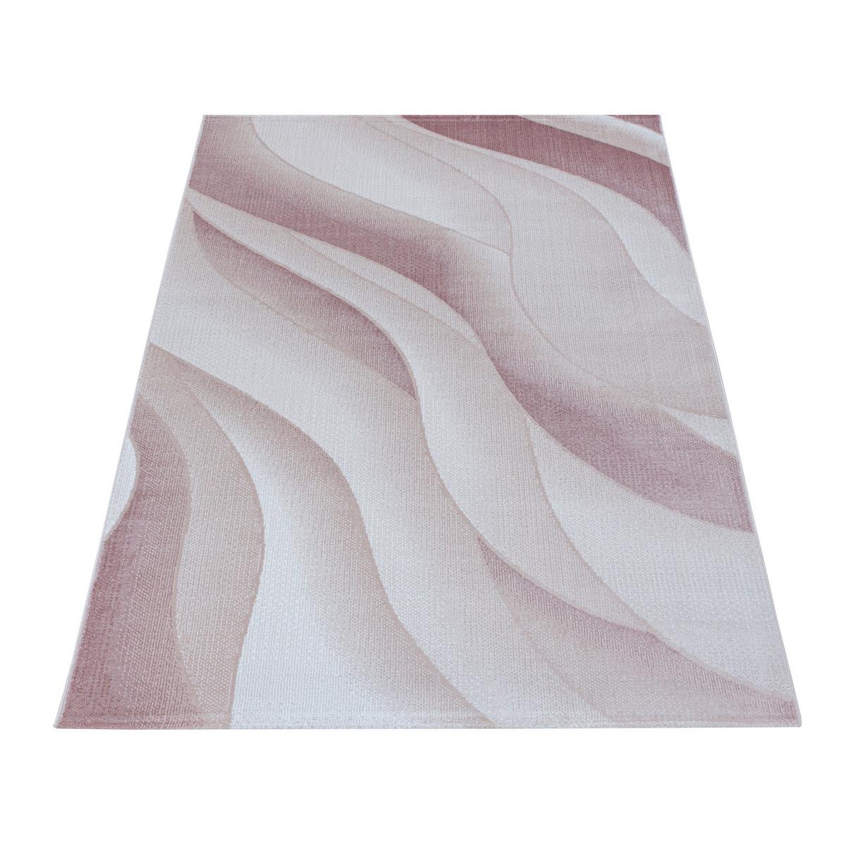 Webteppich Costa Pink ca. 80x150cm - Pink, Design, Textil (80/150cm)