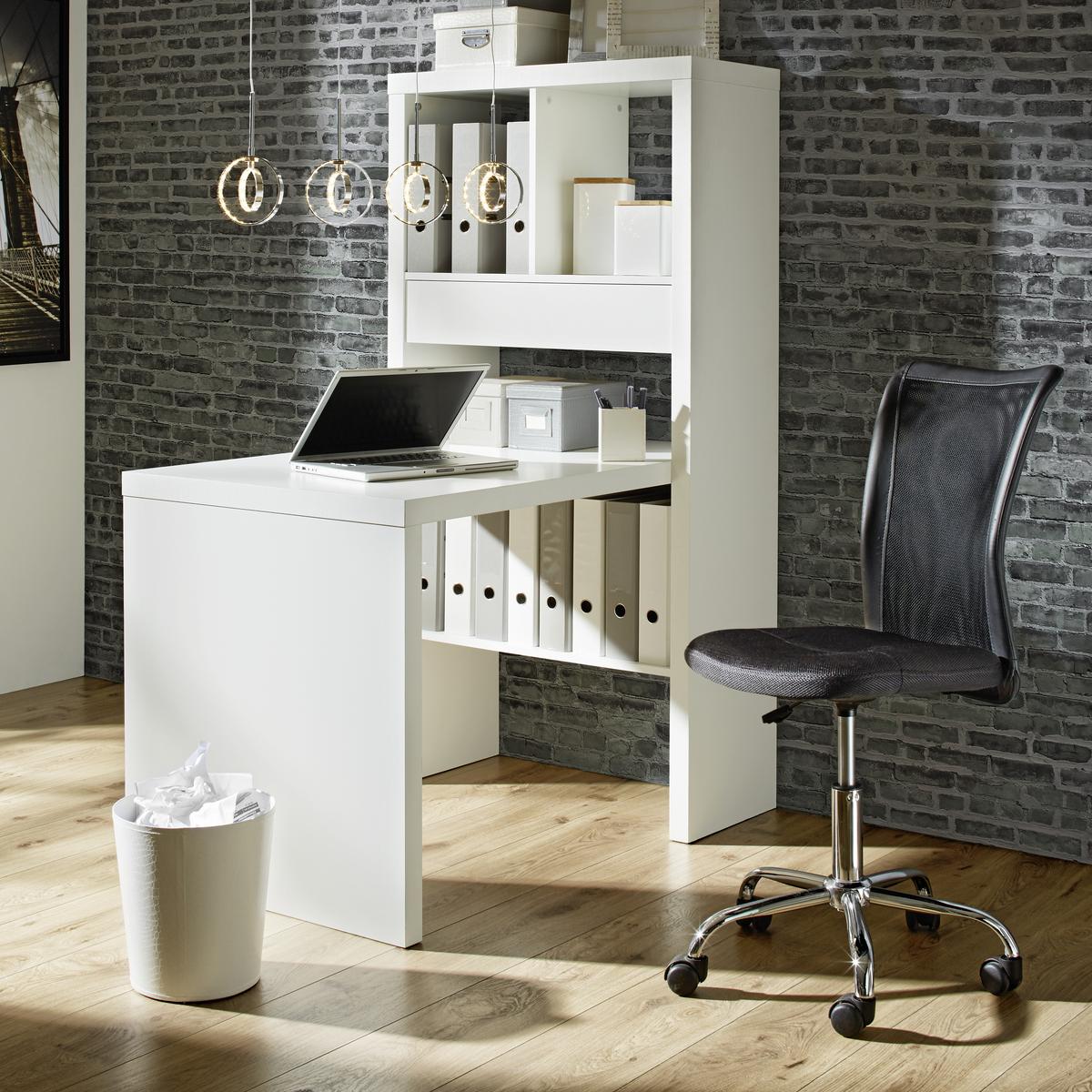 Drehstuhl in Schwarz - Schwarz, MODERN, Holz/Kunststoff (42/88-98/58,50cm) - Based