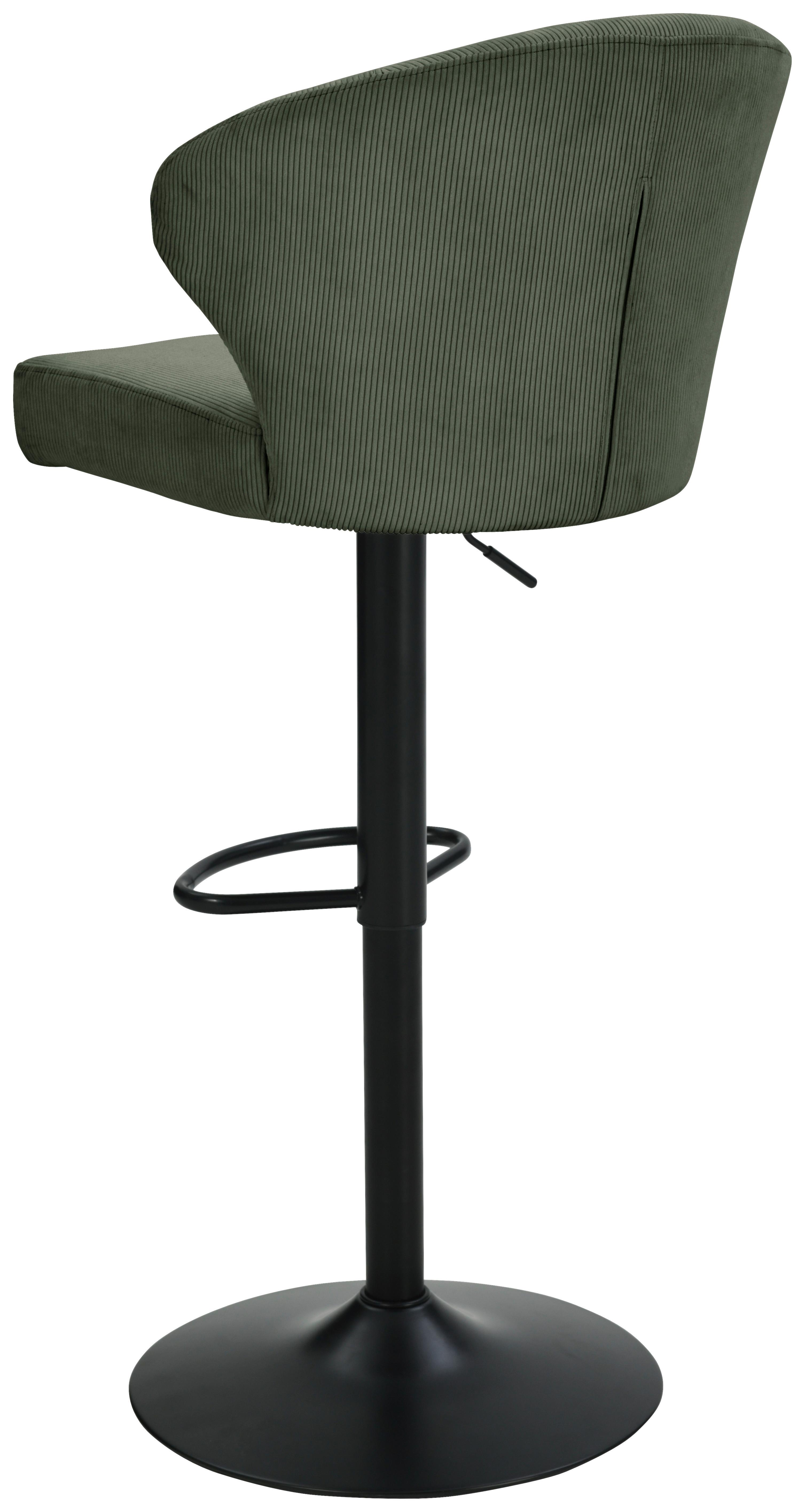 Taburet de bar JANA - bej/verde, Modern, lemn/metal (55/1160/58cm) - Based