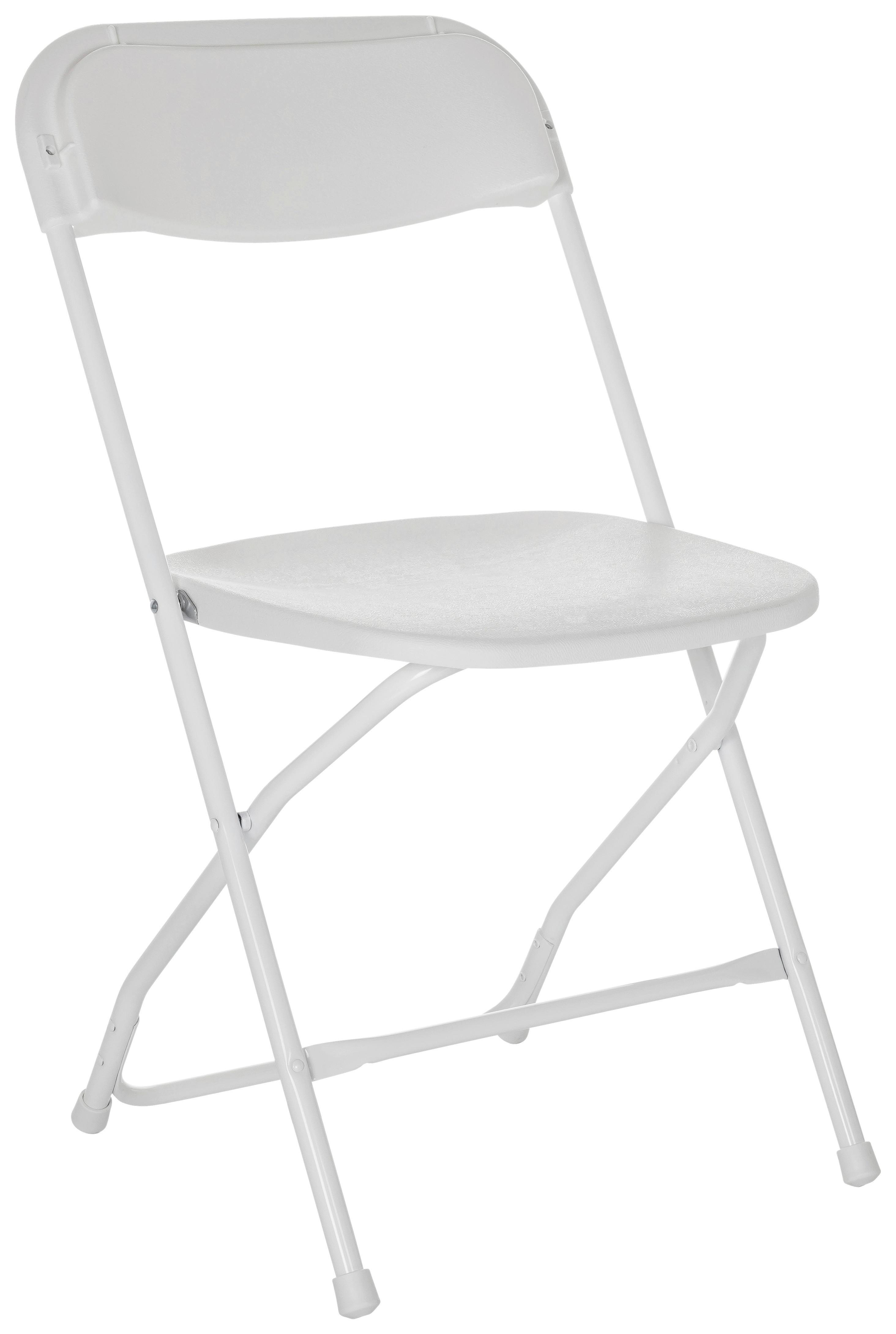 Zložljiv Stol Tudela Xxl W, Bela - bela, Basics, umetna masa (46/80/50cm) - MID.YOU