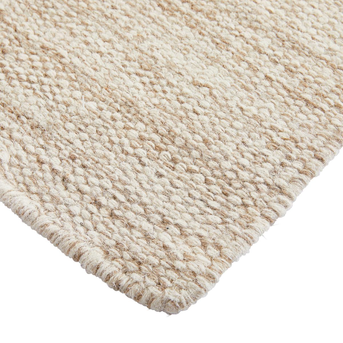 DYWAN TKANY RĘCZNIE BERN - beżowy, Natur, tkanina (70/130cm) - Linea Natura