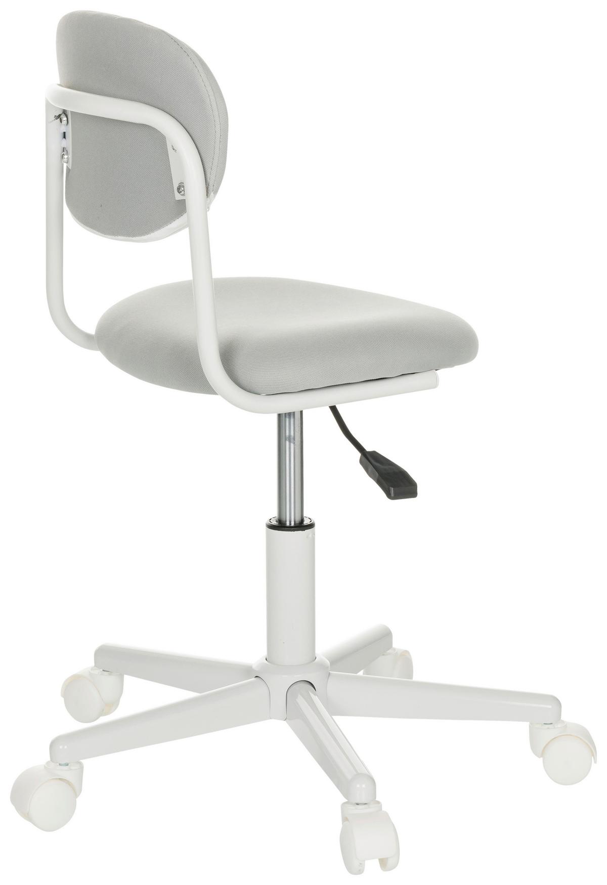 Otroški Vrtljivi Stol Kiddy Base I, Siva - siva/bela, Basics, umetna masa/tekstil (60/72-83/60cm) - MID.YOU
