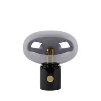 LAMPA STOŁOWA 03520/01/65 CHARLIZE - czarny/szary, Design, kamień/szkło (23/24cm) - Lucide