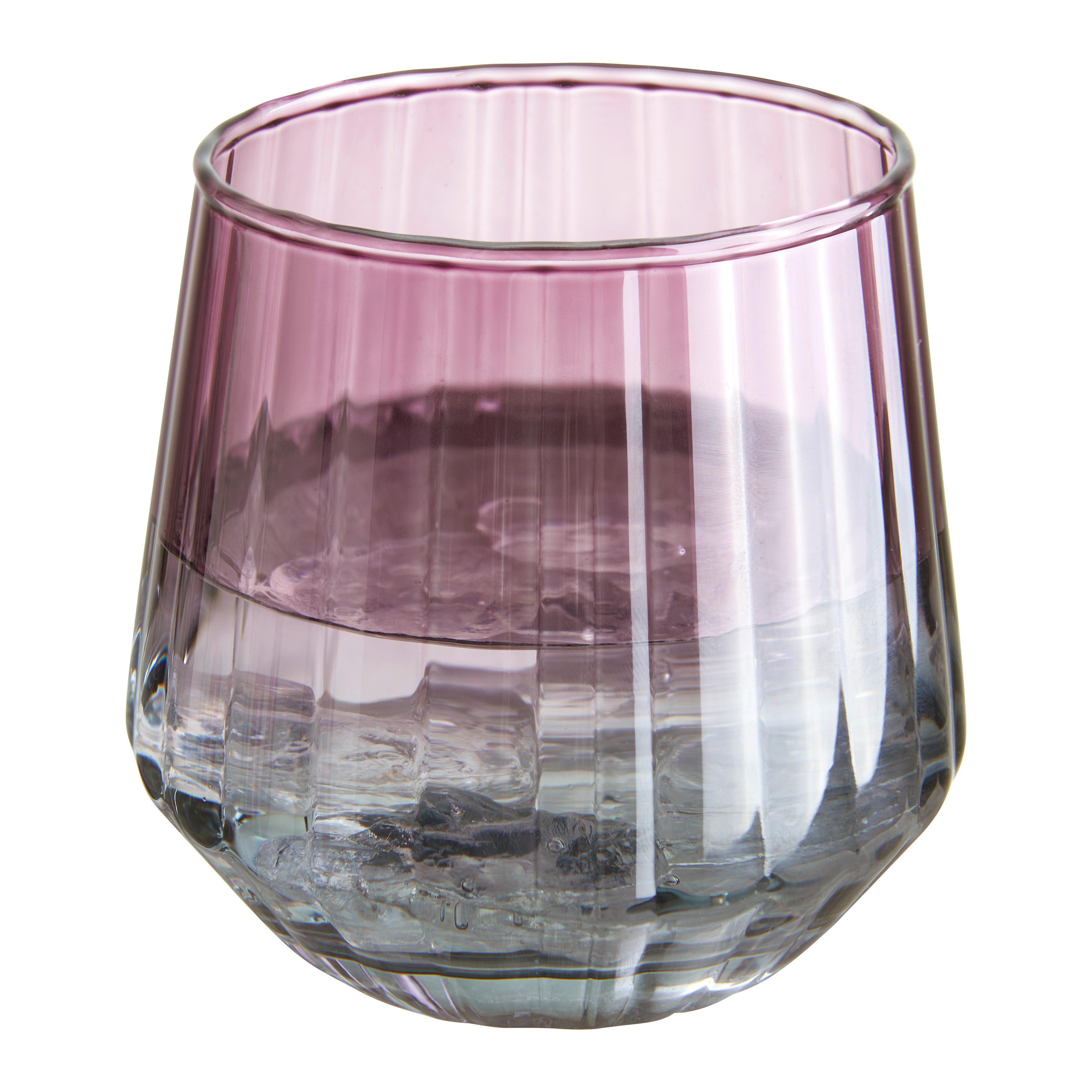 Pohár Betty - lila/kékesszürke, Modern, Üveg (7,4/9cm) - Mömax