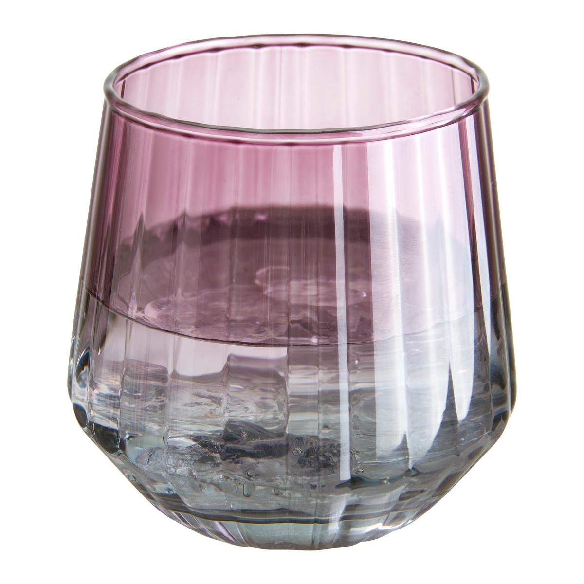 Pahar de băut Betty cca. 380ml - lila/gri albastru, Modern, sticlă (7,4/9cm) - Mömax