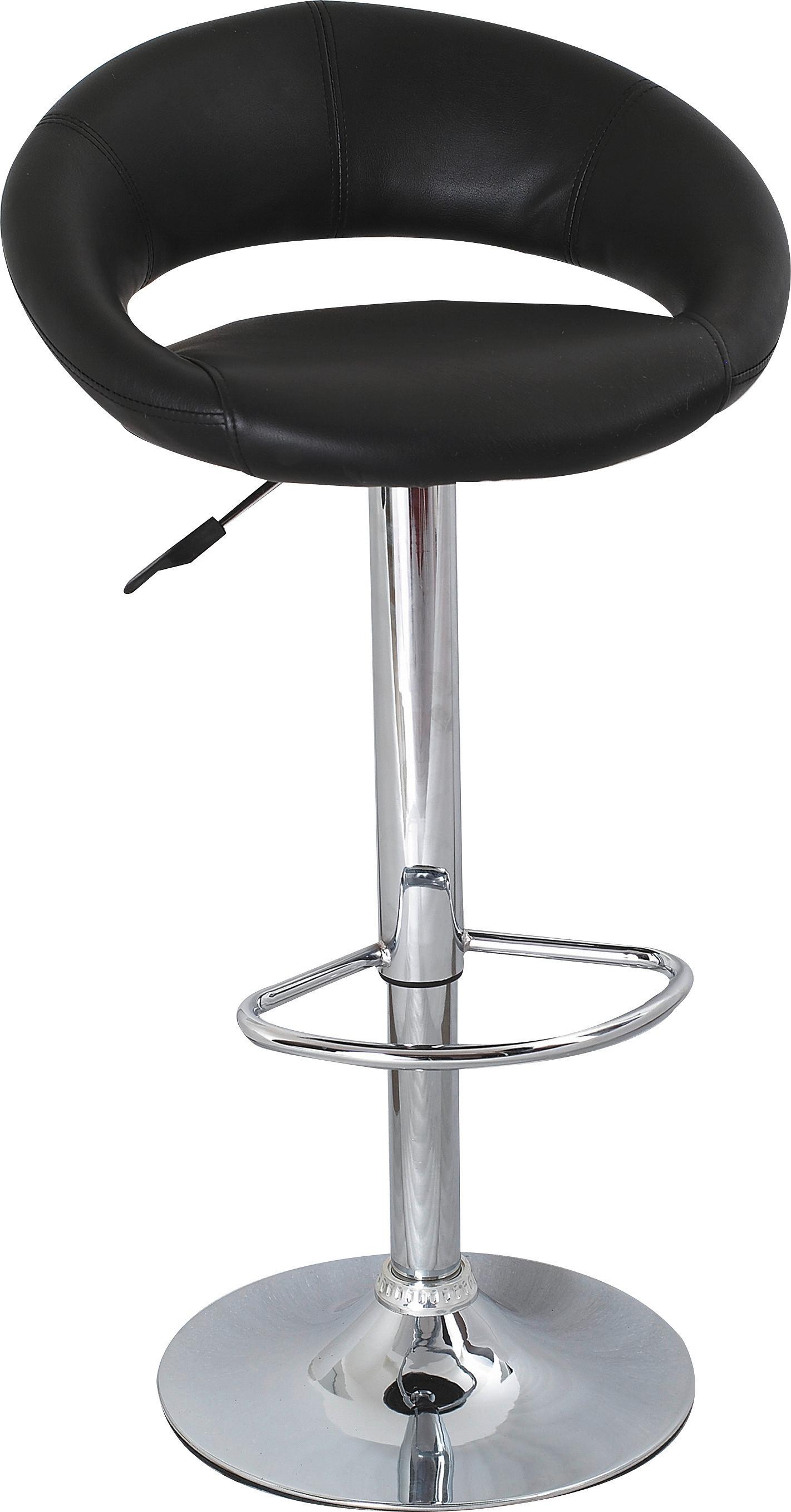 Barska Stolica Walker - boja hroma/crna, Konvencionalno, drvo/metal (50/82-103/56cm) - Modern Living