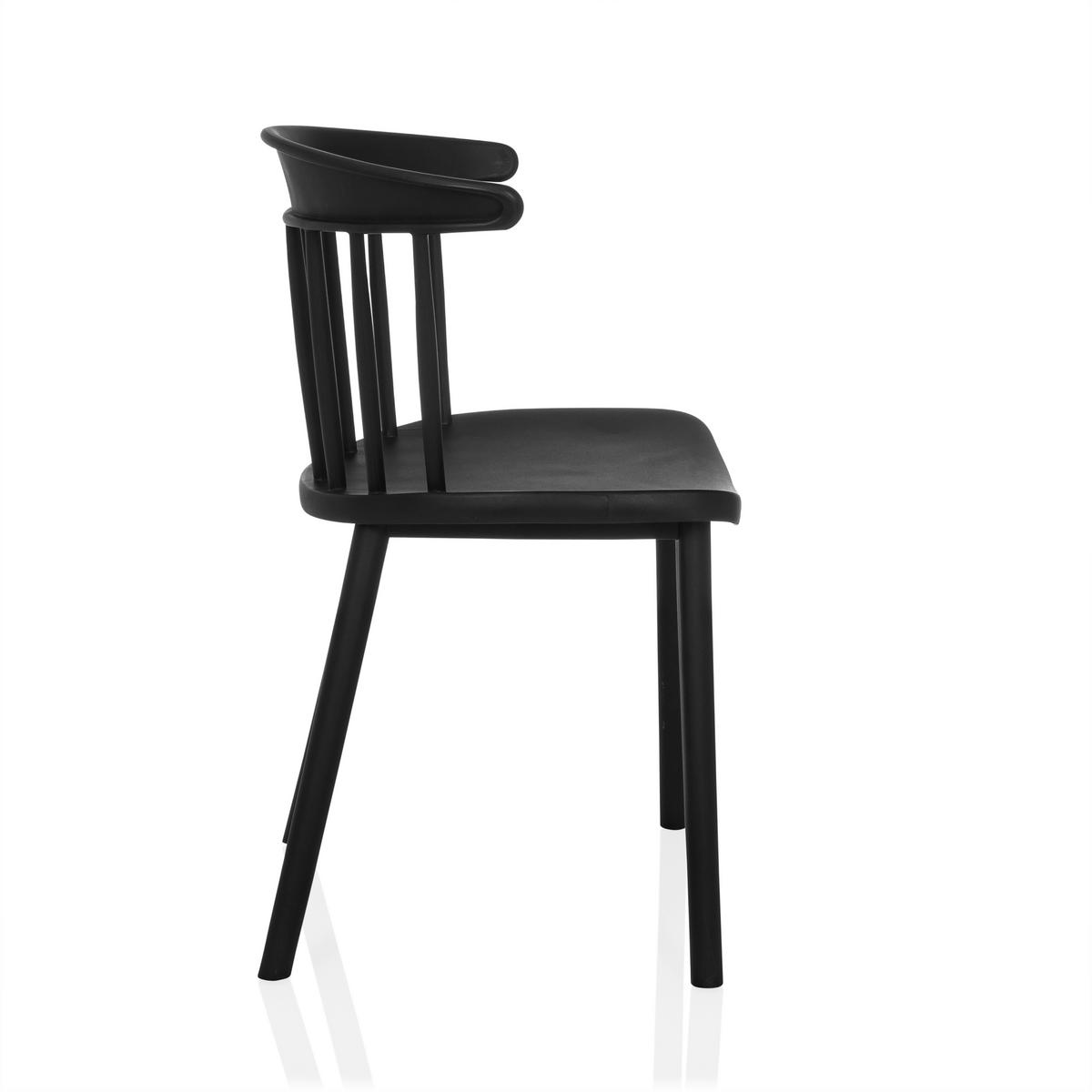 Konferenčni Stol Artifo Rib, Črna - črna, Moderno, umetna masa (53/75/45cm) - MID.YOU