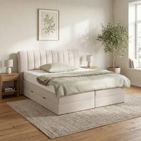 Boxspringbett Belano Beige ca. 180x200cm - Beige, KONVENTIONELL, Holz/Holzwerkstoff (180/200cm) - Premium Living