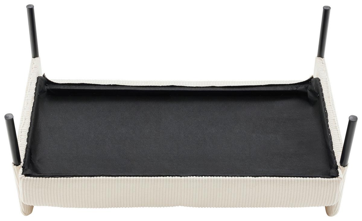 Dvosjed Miami - bež/crna, Moderno, drvo/metal (120/73,5/77cm) - Based