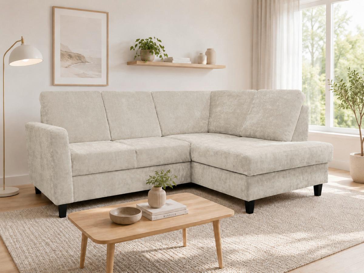 Kutna Garnitura Alton - bež, Konvencionalno, drvo/tekstil (211/166cm) - Modern Living