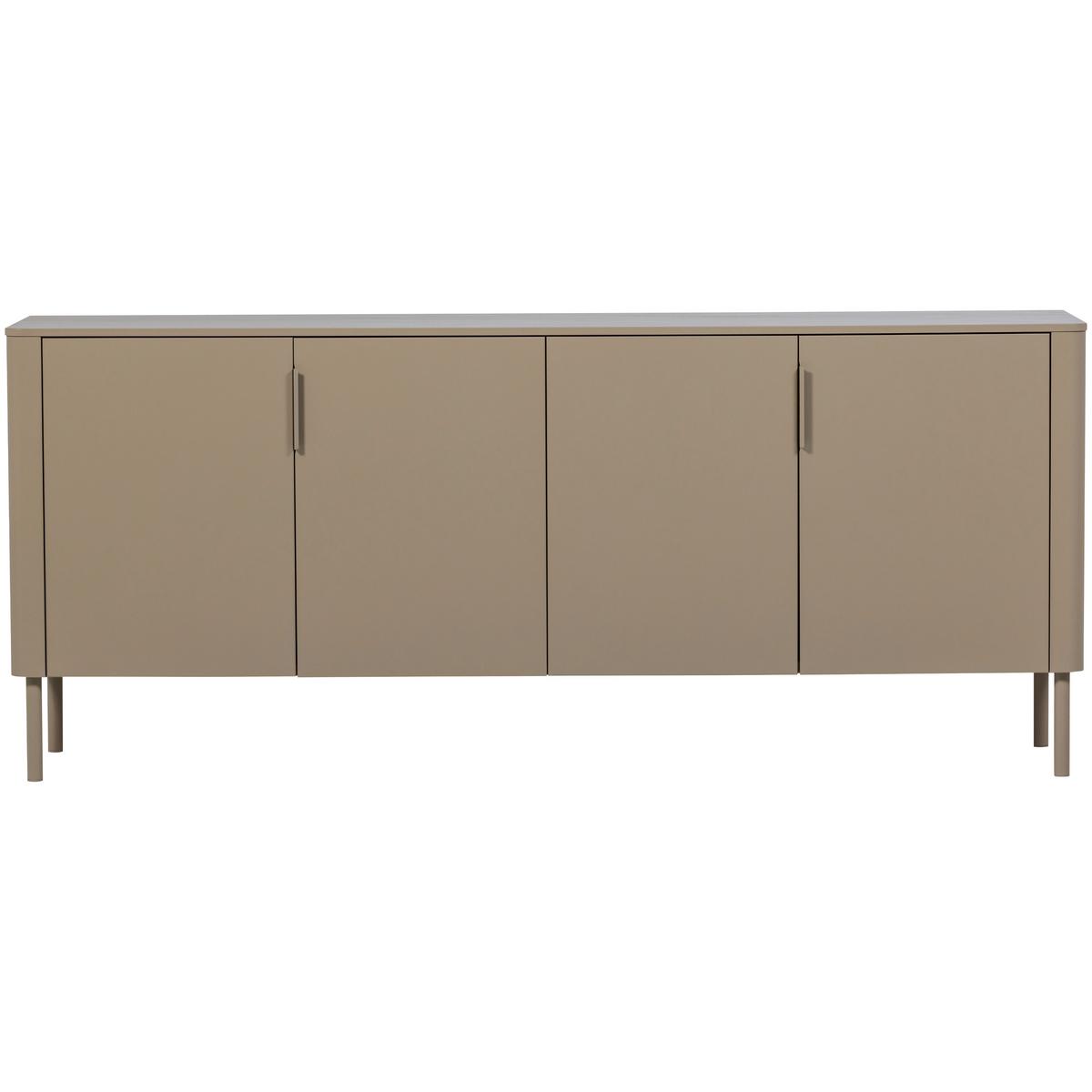 Sideboard Gunnar Schlammfarben B: 201 cm - Schlammfarben/Schwarz, Design, Holz/Metall (201/85/44cm) - Livetastic