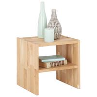 Nachtkästchen aus Eiche massiv - Eichefarben, KONVENTIONELL, Holz (35/33/35cm) - Based