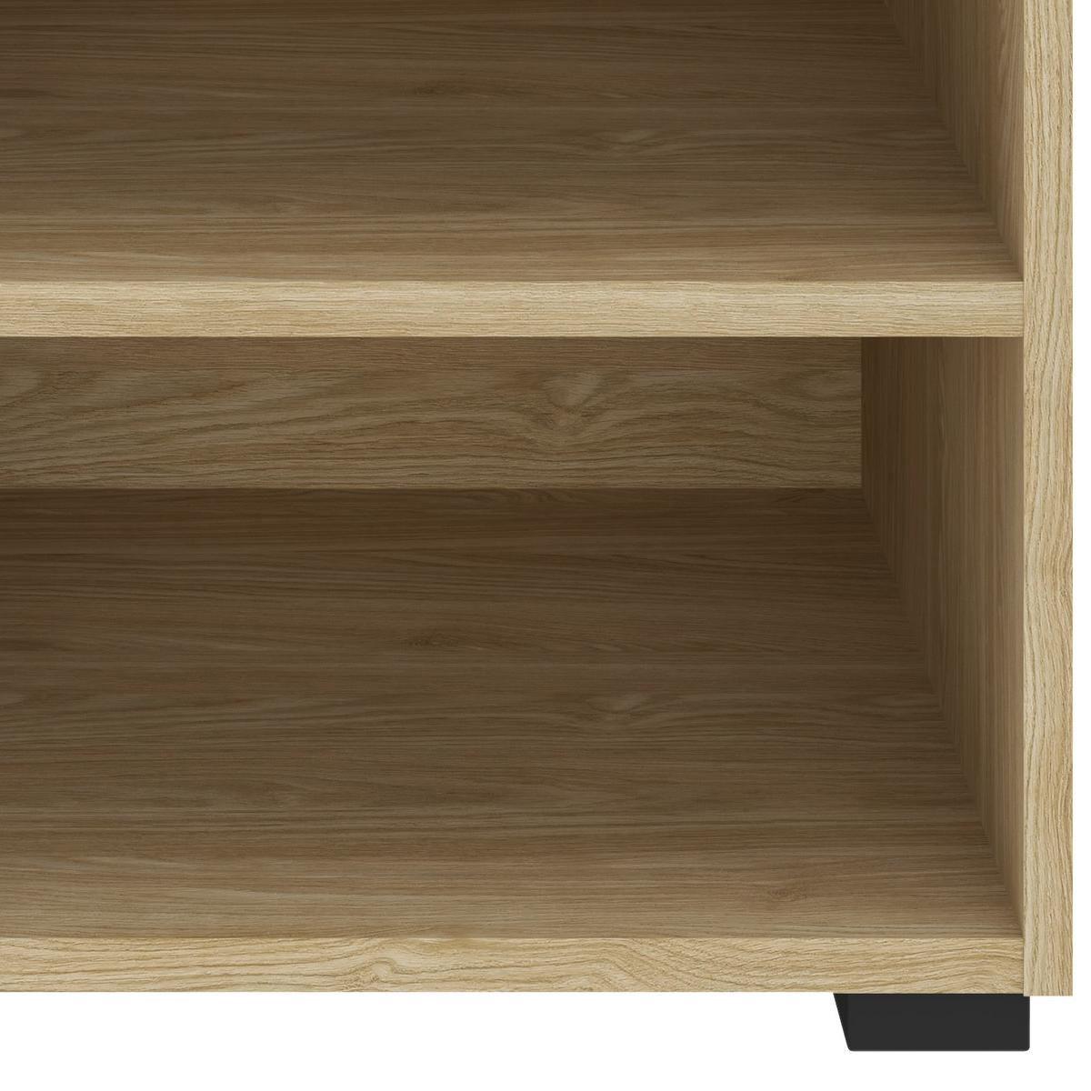 Regal Unit-Elements Mini - boje hrasta/crna, Moderno, drvni materijal (45,6/44,8/40cm) - Based