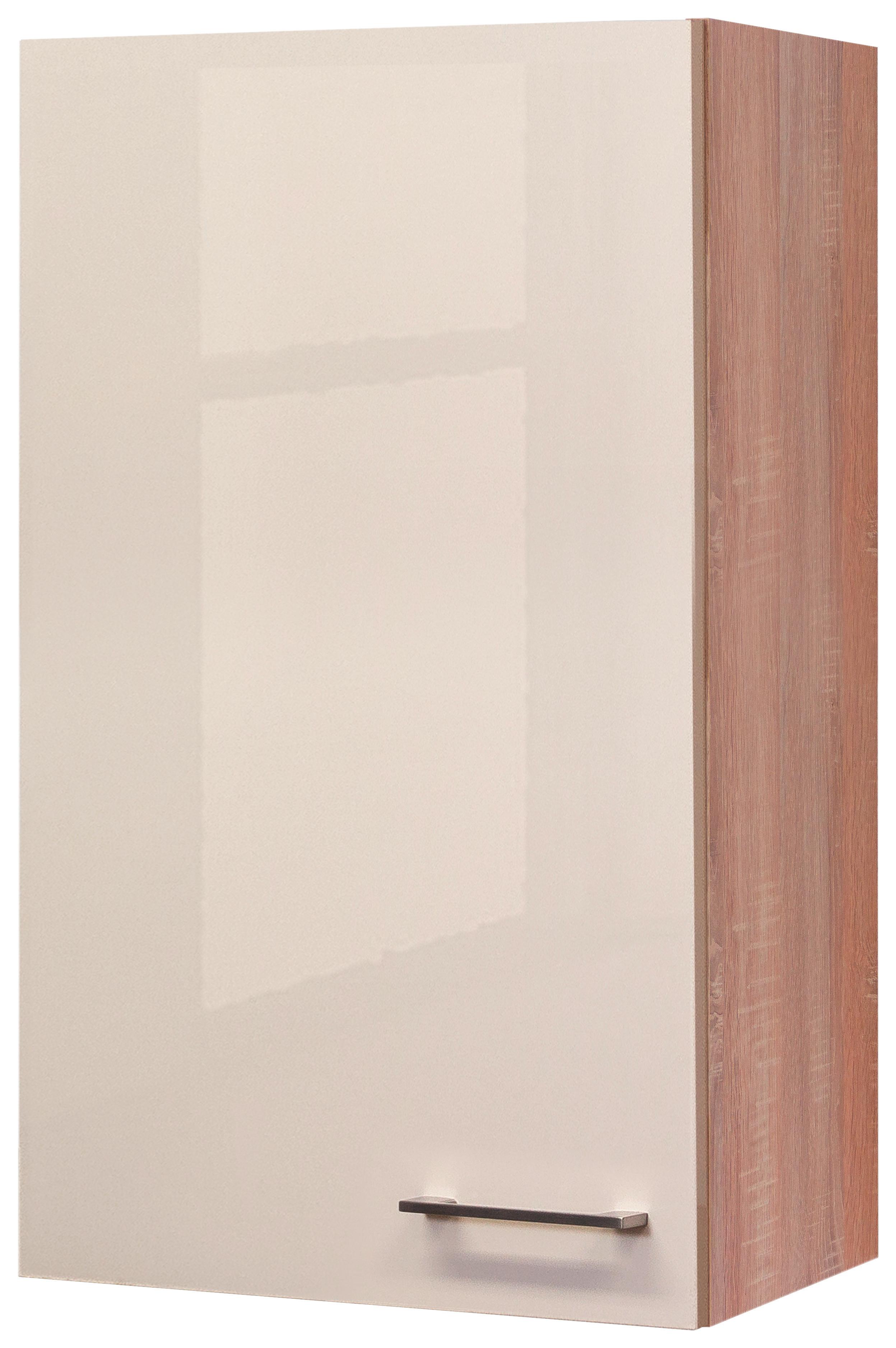 Küchenoberschrank "Nepal" , Kaschmir, Eiche - Kaschmir/Edelstahlfarben, MODERN, Holzwerkstoff/Metall (50/89/32cm) - FlexWell