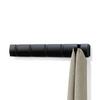 Hakenleiste Flip 5 Schwarz - Schwarz, Modern, Holz/Kunststoff (51/6/3cm) - Mömax