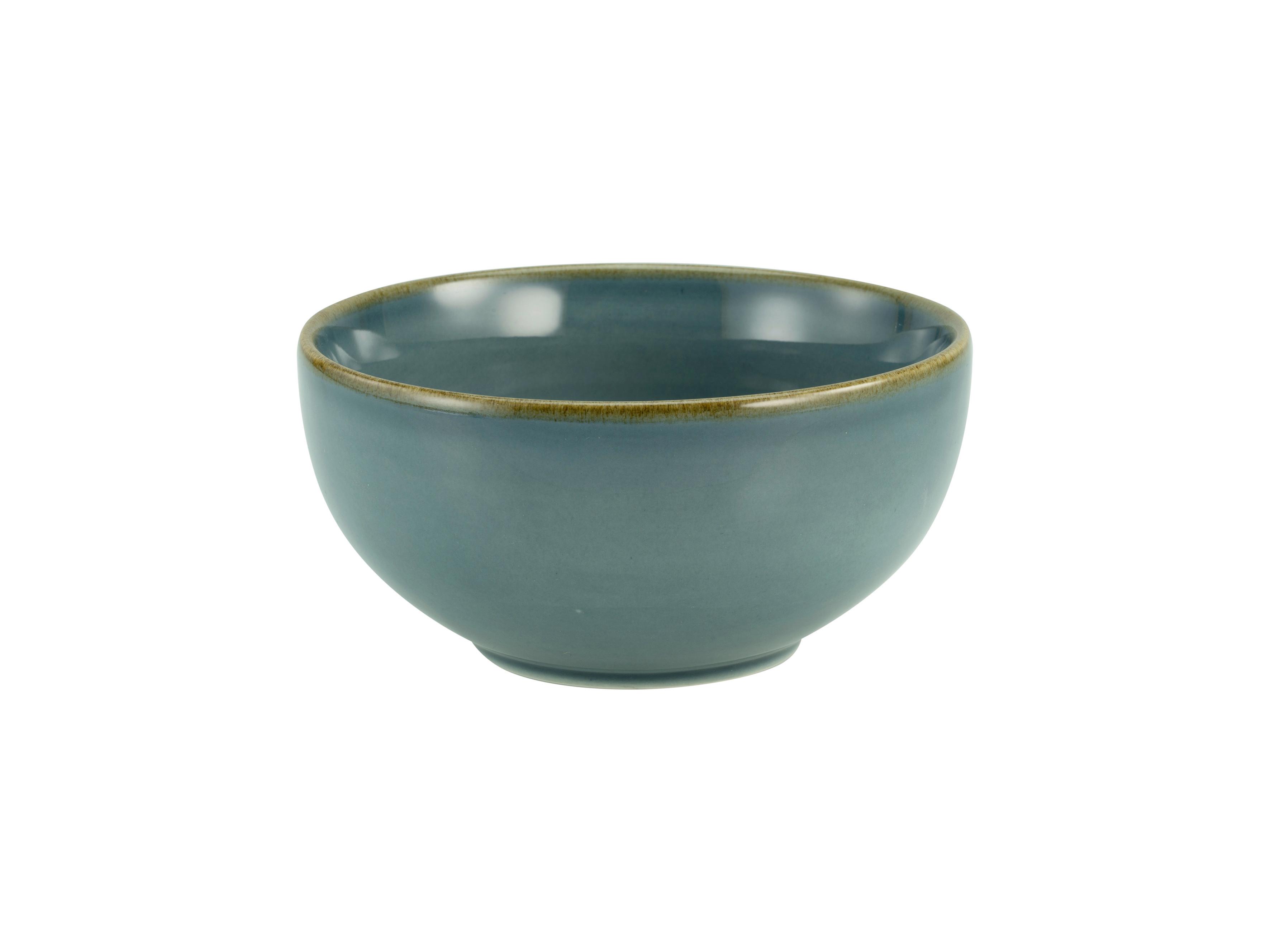 MISECZKA DO MUSLI LINEN - niebieski, ceramika (14/14/7cm) - Premium Living