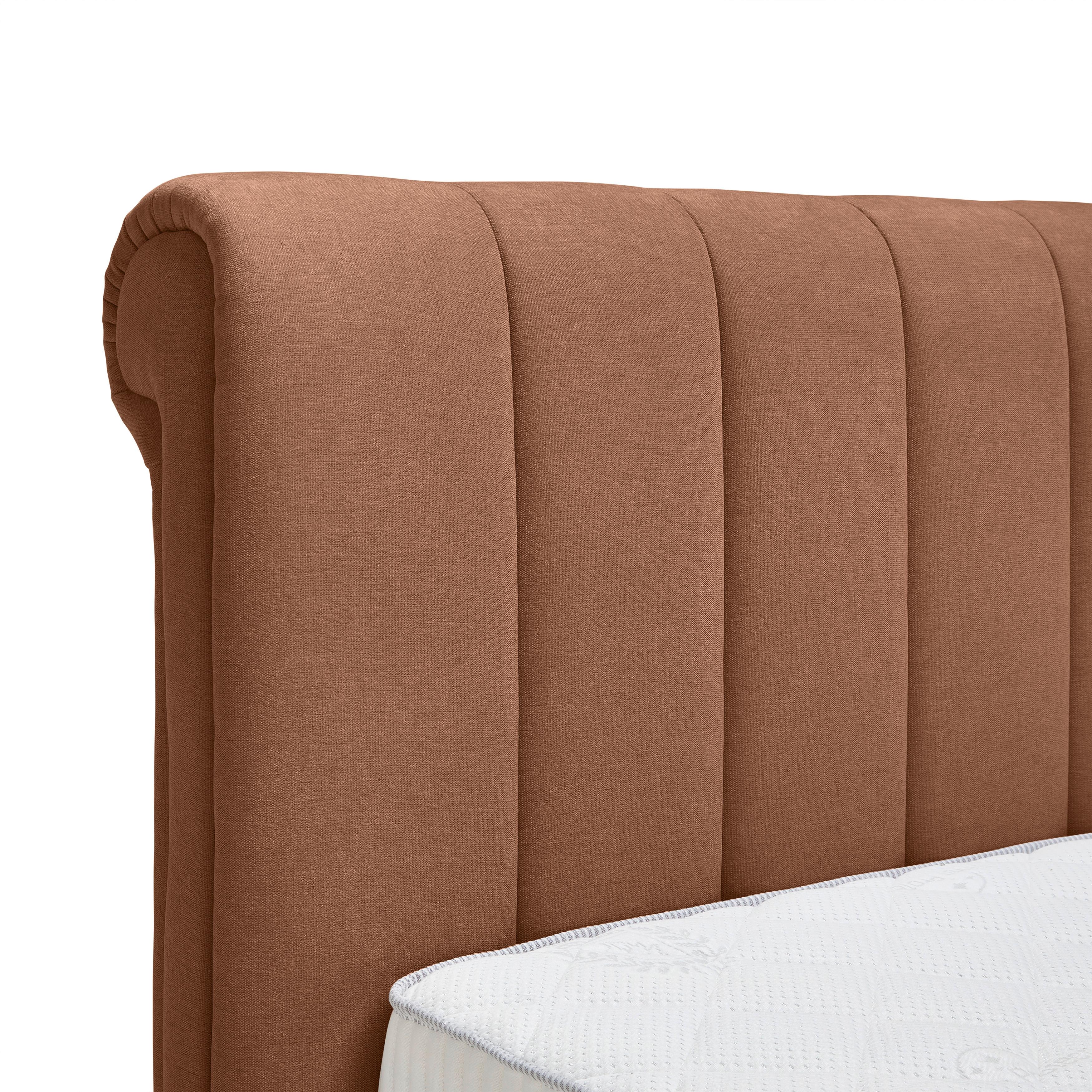 Boxspringbett Belano Rostfarben ca. 200x200cm - Rostfarben, KONVENTIONELL, Holz/Holzwerkstoff (200/200cm) - Premium Living