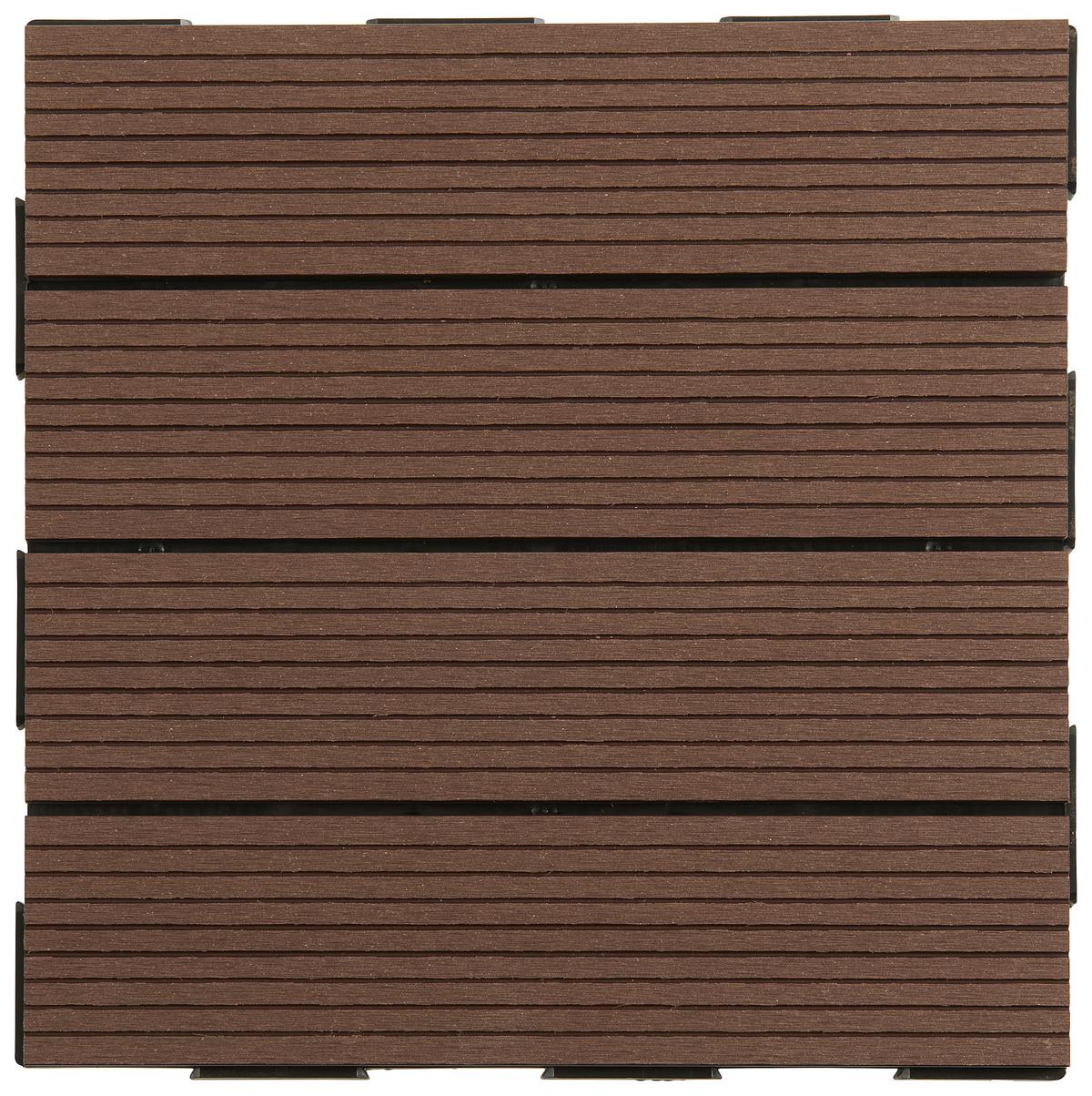 PŁYTKA TARASOWA DC-003 COFFEE - ciemnobrązowy, Basics, tworzywo sztuczne (30/30/2cm) - Ambia Garden