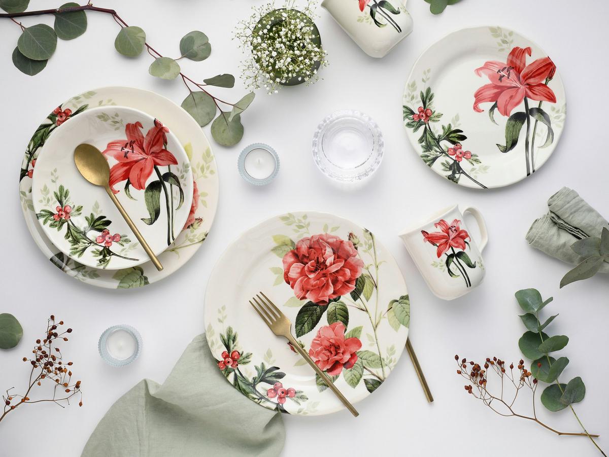 Kombinirani Servis Rosemary Creme, 16-Delni - večbarvno, keramika - Creatable