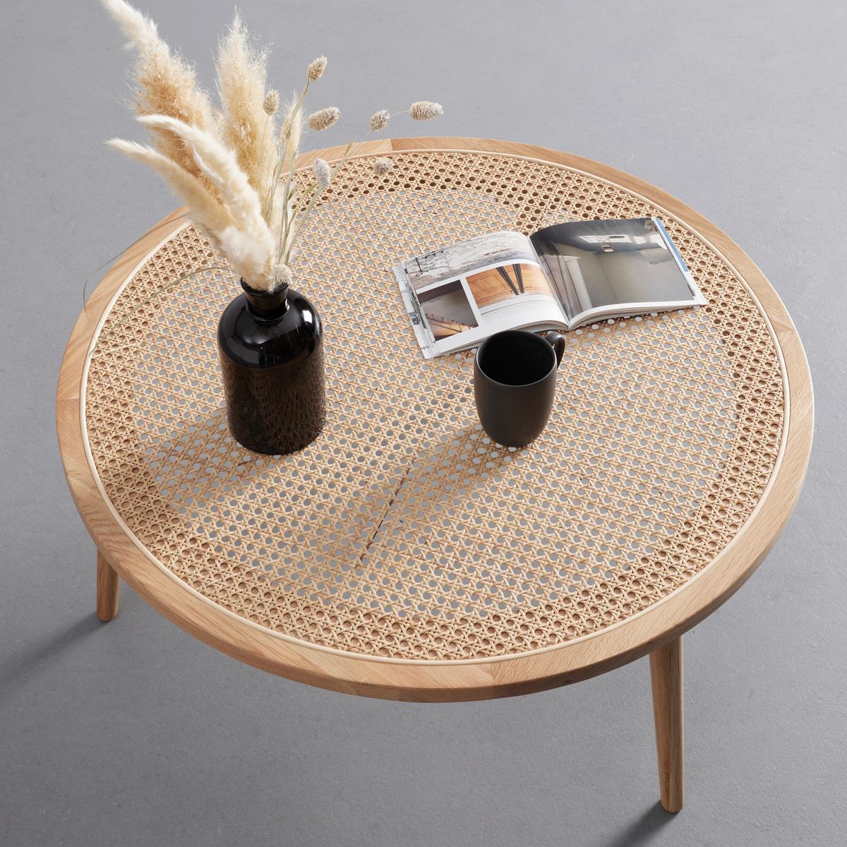 Couchtisch Douna Naturfarben Eiche Rund - Naturfarben, MODERN, Holz (80/80/35cm) - Bessagi Home