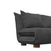 BÄDDSOFFA BELLA - mörkgrå/naturfärgad, Modern, metall/trä (141/77/85cm) - Bessagi Home