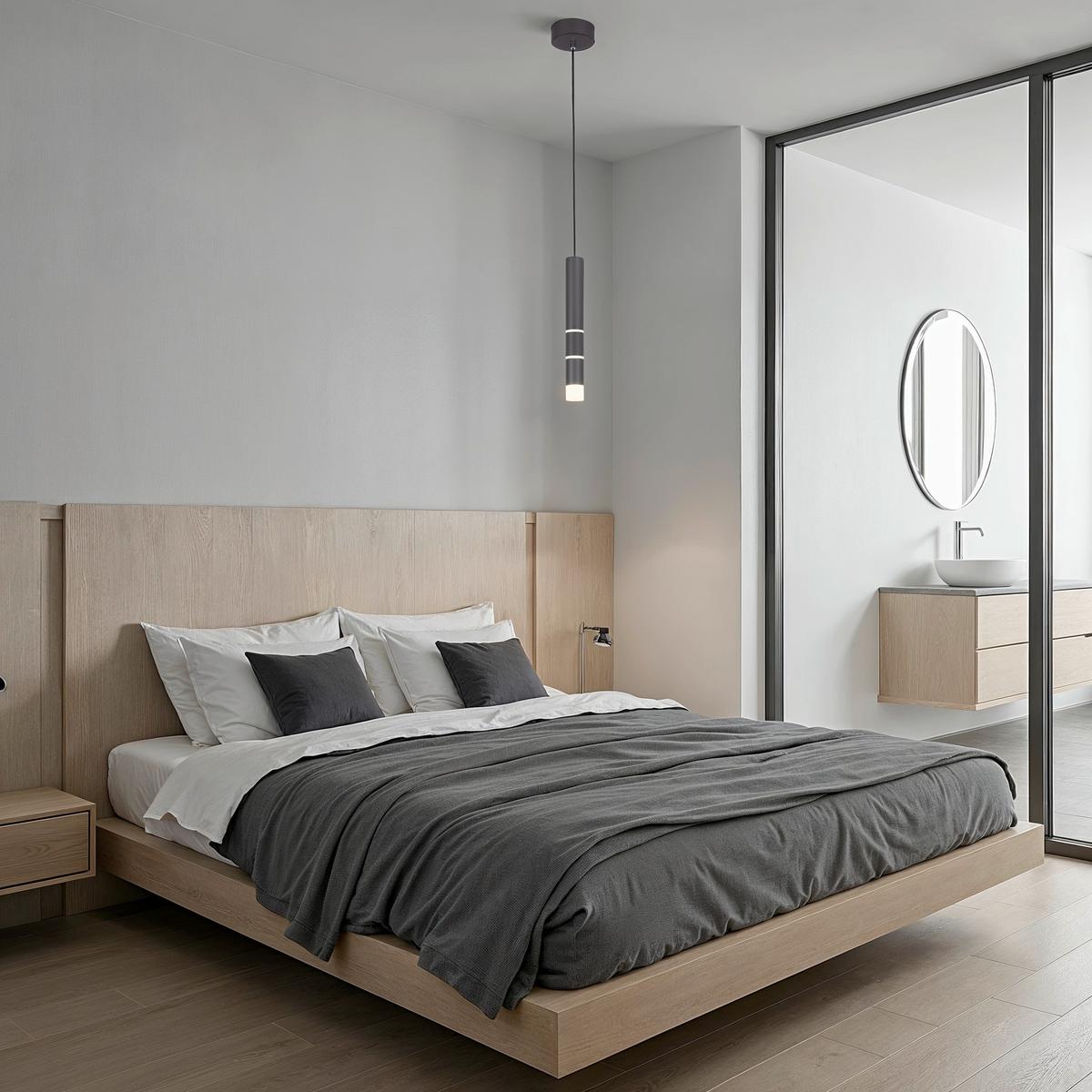 LAMPA WISZĄCA LED 2211-18 PURE-VEGA - czarny, Design, tworzywo sztuczne/metal (12/12/120cm) - Neuhaus PURE