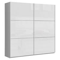 Dulap Laussane - alb, Modern, plastic/metal (220,1/209,7/61,2cm)