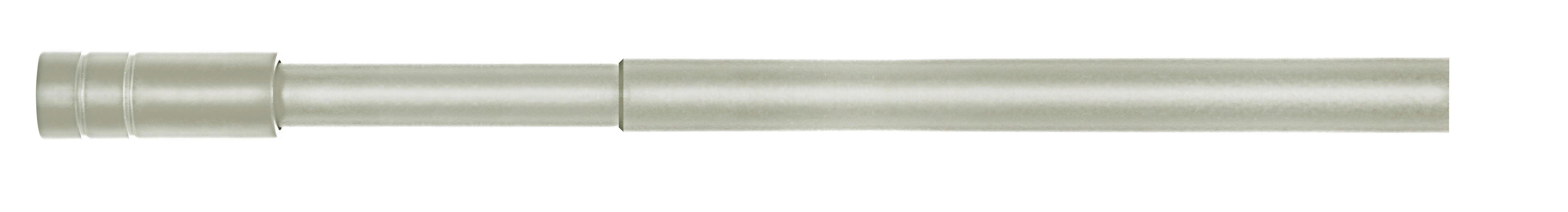 Vorhangstange Max Silberfarben - Silberfarben, Metall (130-240cm) - Based