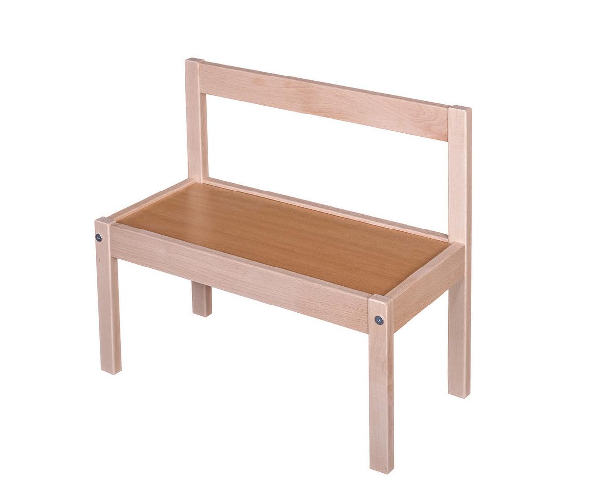 ZESTAW DO SIEDZENIA DLA DZIECI MAX - buk twardzielowy, Basics, drewno - My Baby Lou