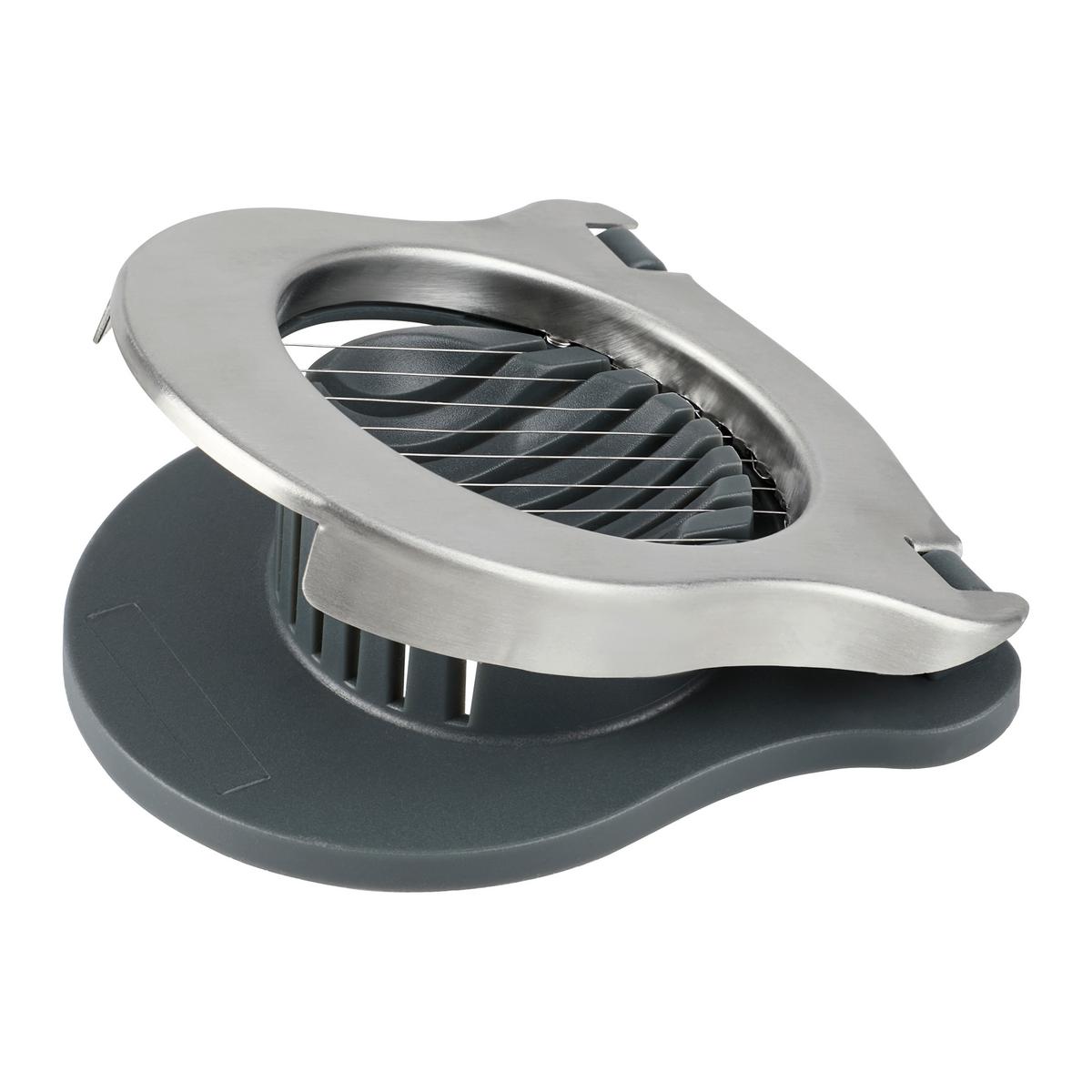Tojásszeletelő Kiki - nemesacélszínű/sötétszürke, Konventionell, műanyag/fém (11/10/3cm) - Mömax
