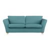 3-Sitzer-Sofa Devado Petrol Cord - Petrol/Naturfarben, Holz/Textil (216/70-85/95cm) - Mömax