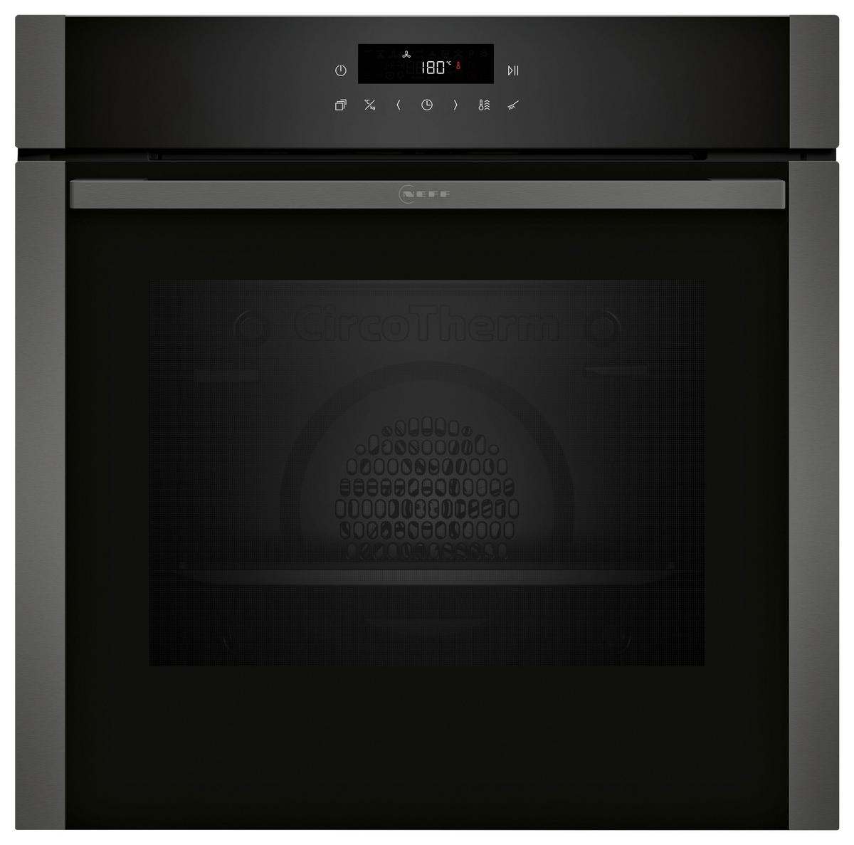 Backofenset BXPOWER8VM Graphitfarben - Graphitfarben, MODERN, Glas/Metall (59,4/59,5/54,8cm) - Neff