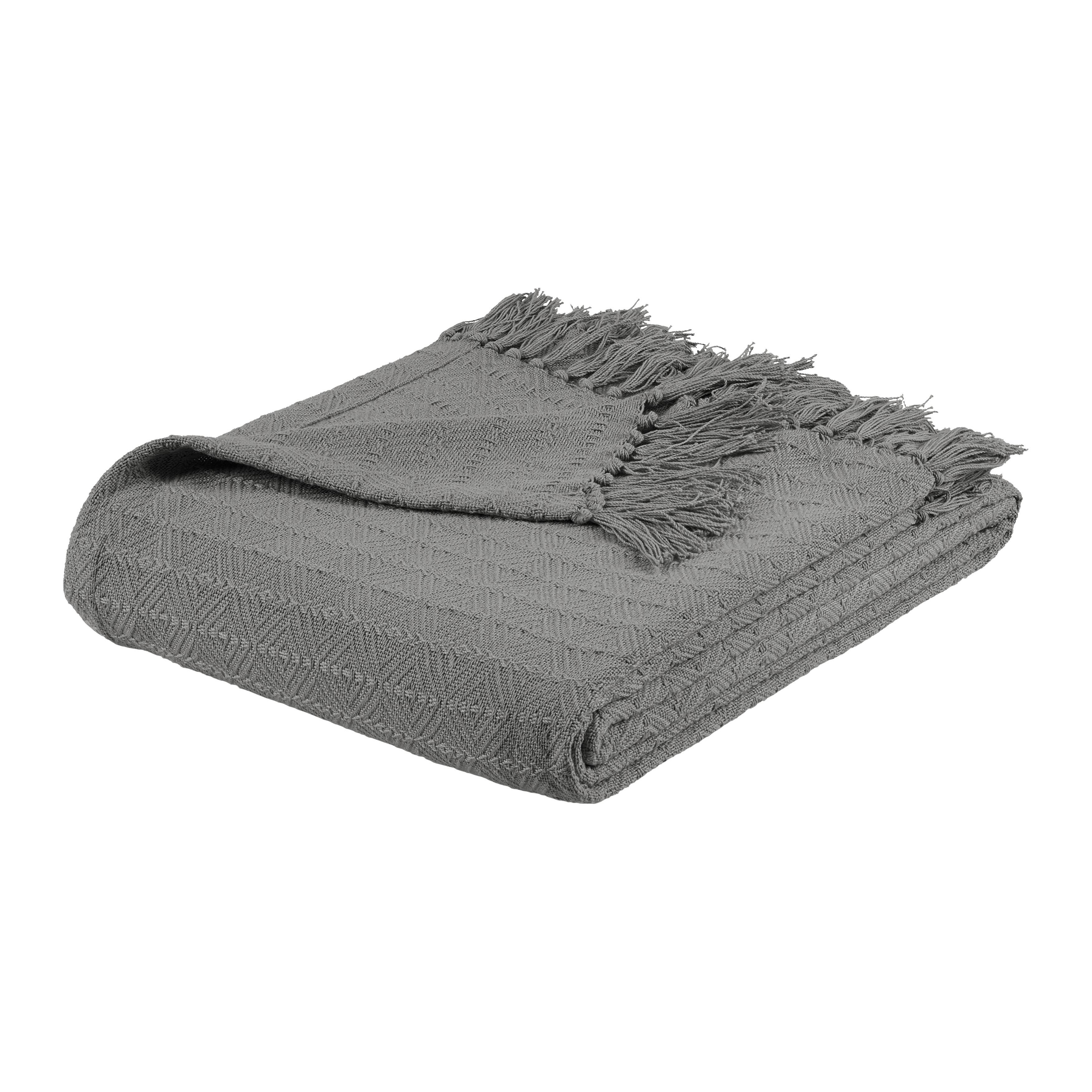 Cuvertură Tara, Cca. 180x220cm - gri, Lifestyle, textil (180/220cm) - Mömax