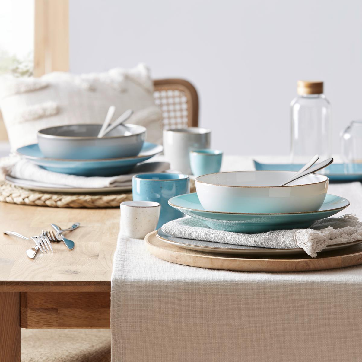 Espressotasse Capri aus Porzellan ca. 80ml - Blau, Modern, Keramik (6,5/6,5/6cm) - Premium Living