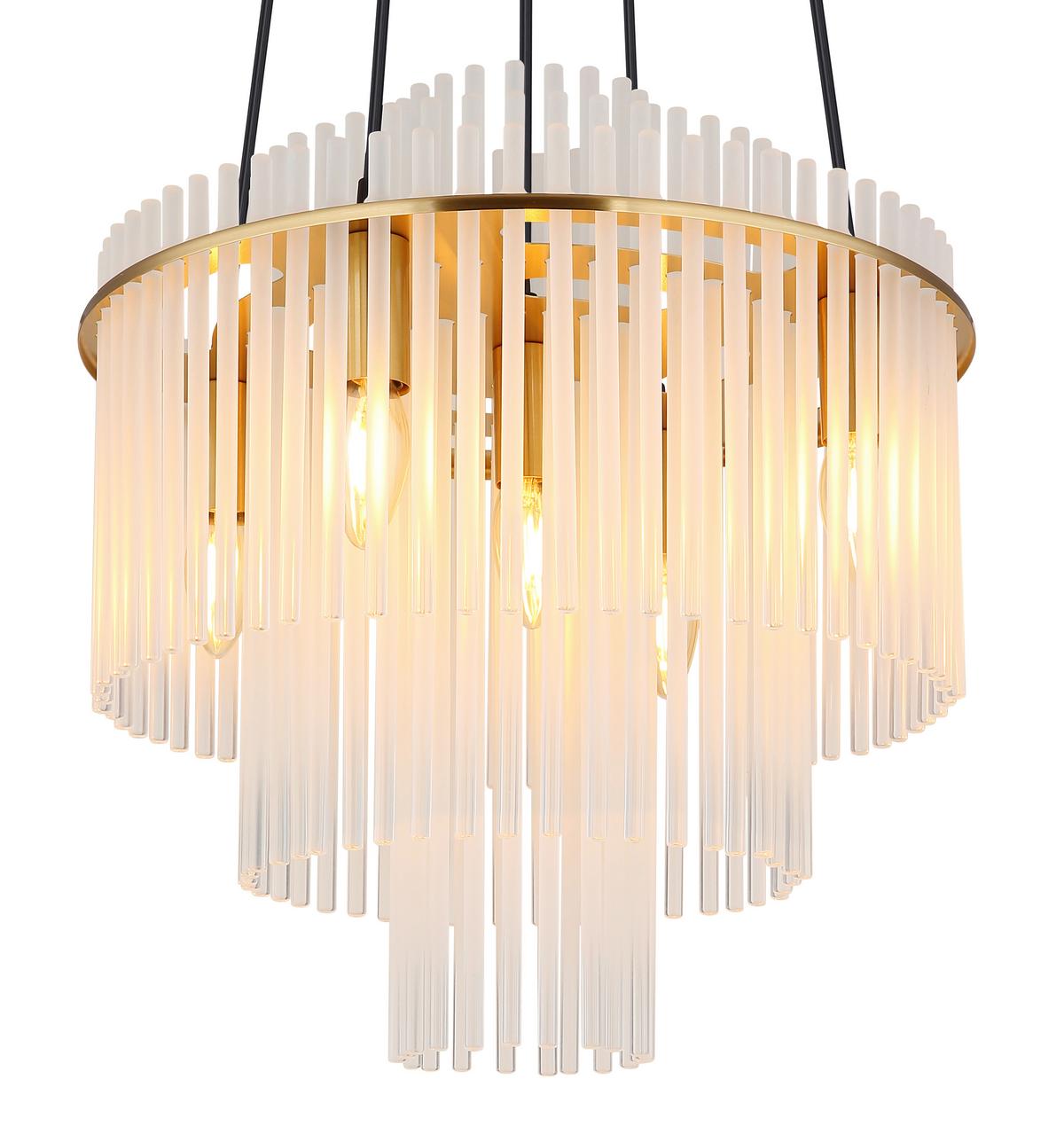 Lampă suspendată Gorley - alb/străveziu, Basics, metal (40/120cm) - Globo