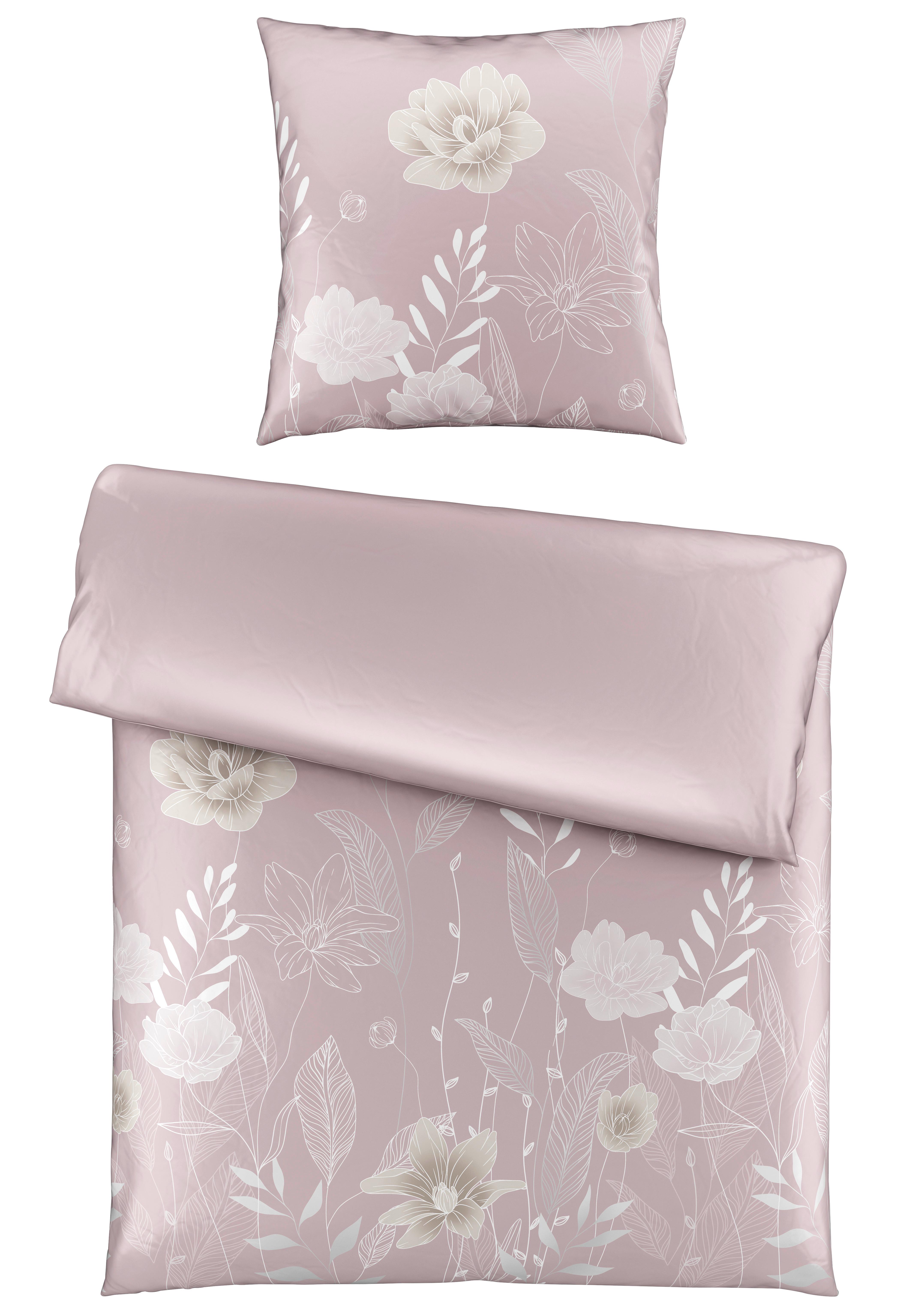 Bettwäsche Nala Mauve ca. 135x200cm - Mauve, ROMANTIK / LANDHAUS, Textil (135/200cm) - Mömax