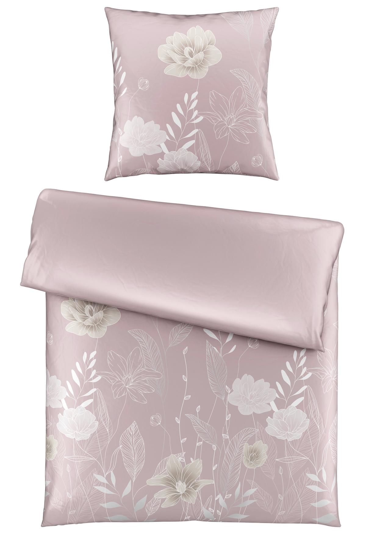 Bettwäsche Nala Mauve ca. 135x200cm - Mauve, ROMANTIK / LANDHAUS, Textil (135/200cm) - Mömax