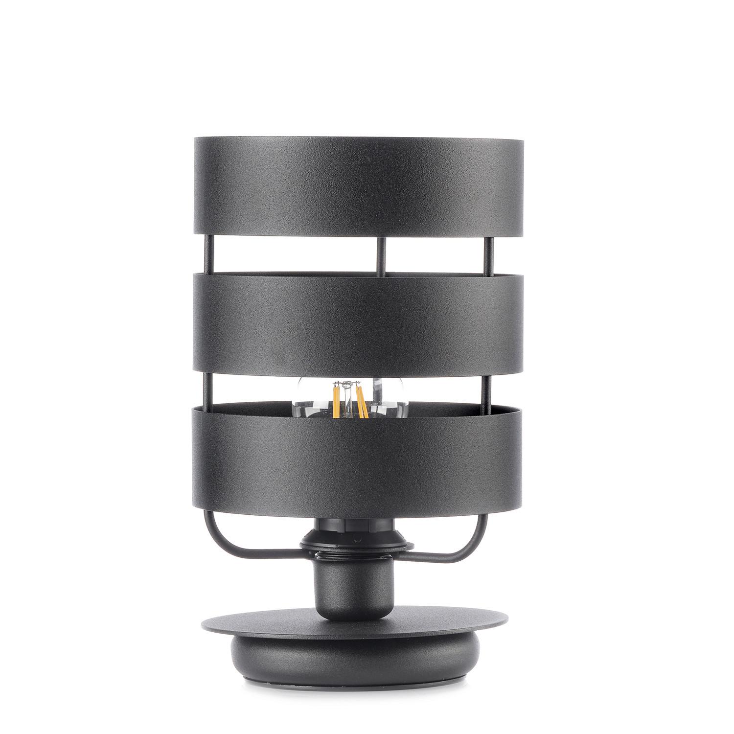 Nachttischleuchte Ulisse nero Schwarz max. 22 Watt - Schwarz, Design, Metall (17/28.5cm)