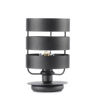 Nachttischleuchte Ulisse nero Schwarz max. 22 Watt - Schwarz, Design, Metall (17/28.5cm)