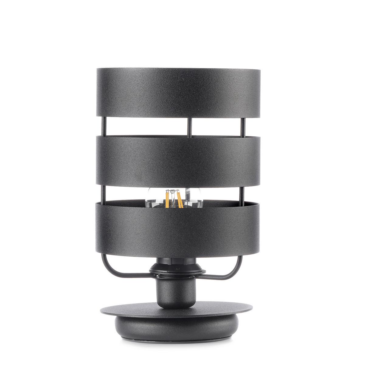 Nachttischleuchte Ulisse nero Schwarz max. 22 Watt - Schwarz, Design, Metall (17/28.5cm)