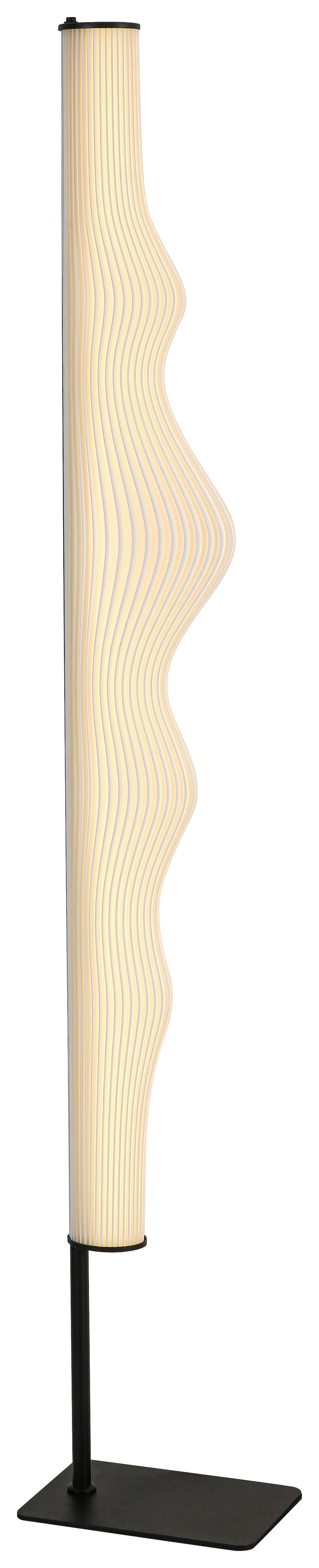 LED-Stehleuchte Laseri Schwarz/Weiß max. 24 Watt - Schwarz/Weiß, KONVENTIONELL, Kunststoff/Metall (26/19/148cm) - Mömax