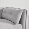 RECAMIERE FANNY - ljusgrå/naturfärgad, Modern, trä/textil (154/55/73cm) - Bessagi Home