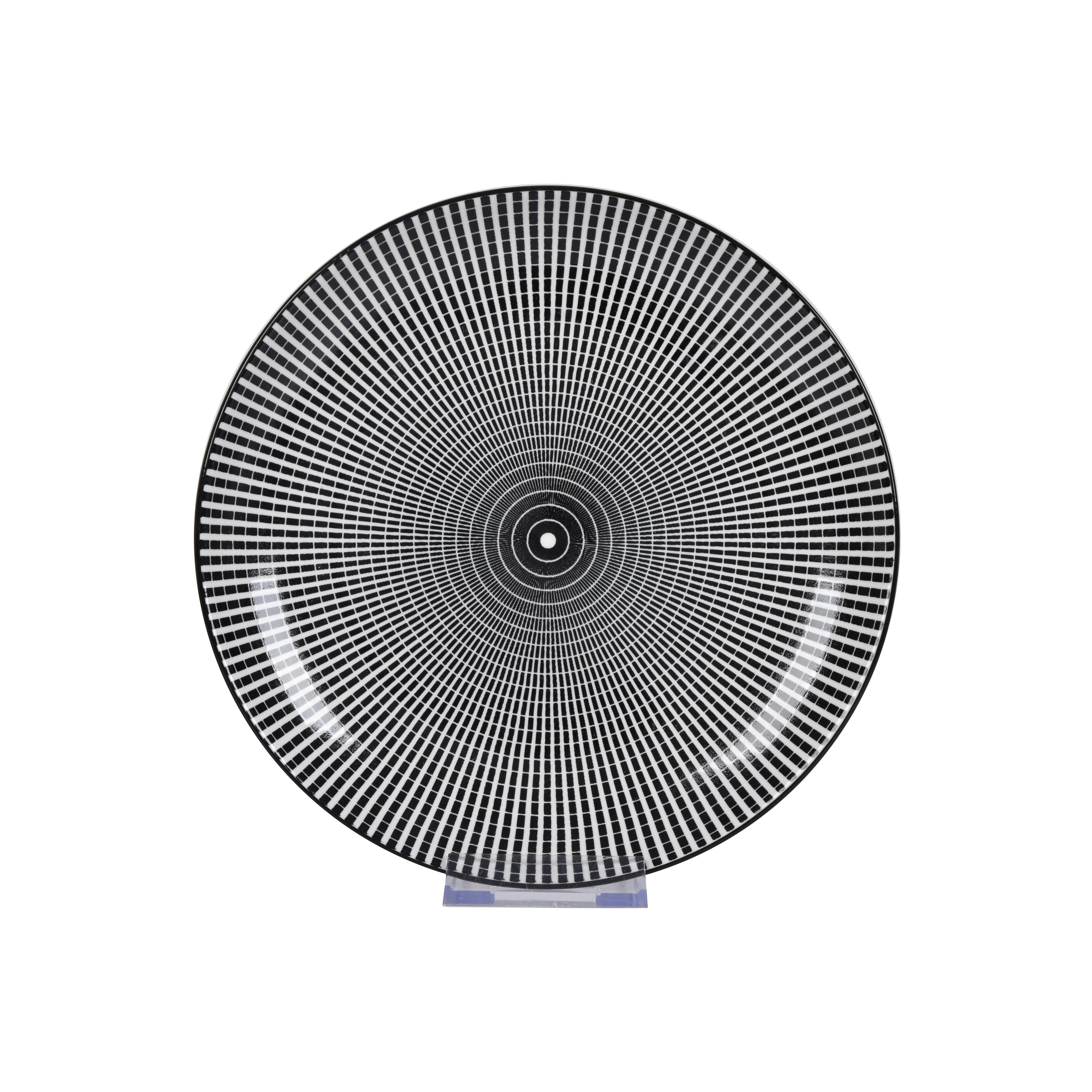 ASSIETT SHIVA - vit/svart, Lifestyle, keramik (20,4/2,5cm) - Mömax