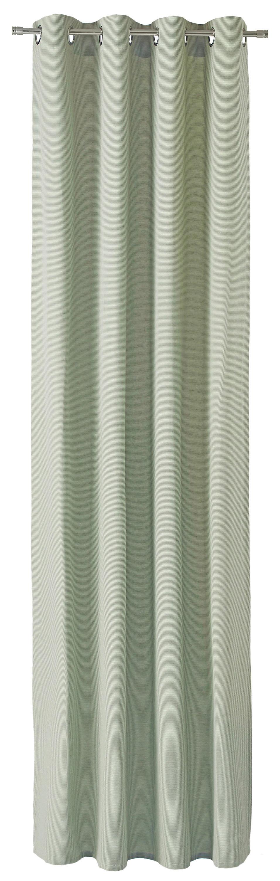 ZASŁONA NA PRZELOTKACH E-NEEDLESTRIPE - szałwiowy, Konventionell, tkanina (140/250cm) - Esprit