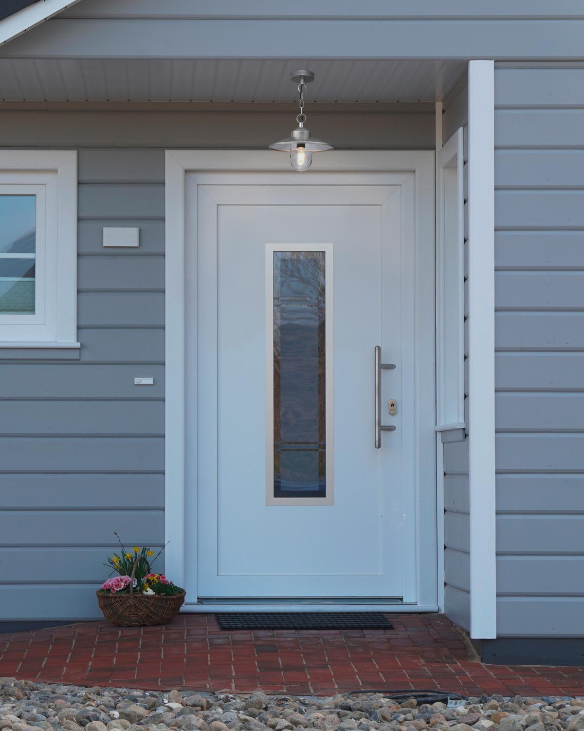 Kültéri Függőlámpa Klampenborg8 - ezüstszínű, Konventionell, üveg/fém (27.5/26cm) - Elstead Lighting