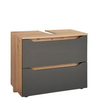 Bază pentru lavoar Giga - culoare lemn stejar/stejar Artisan, Modern, material pe bază de lemn (70/60/40cm)