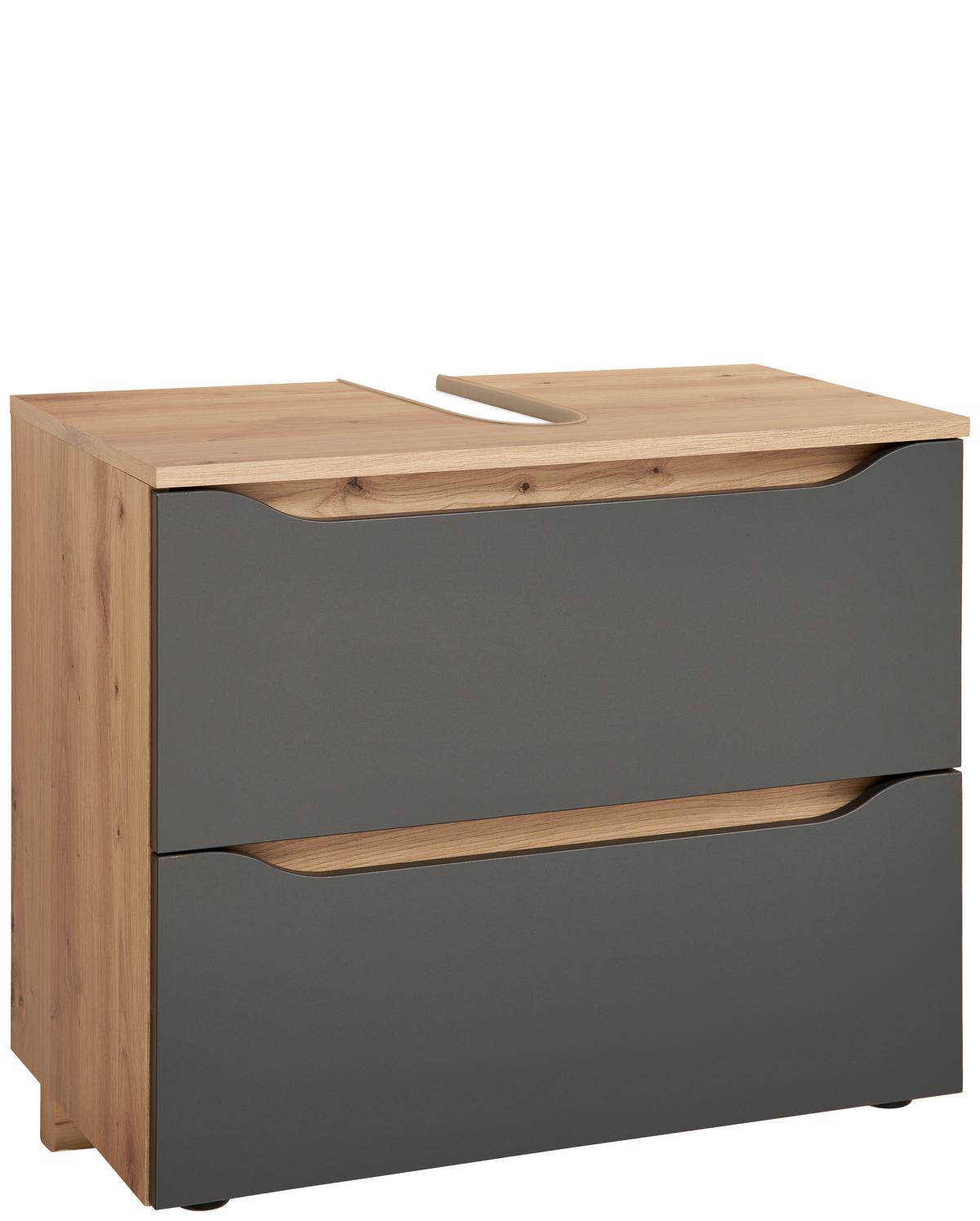 Bază pentru lavoar Giga - culoare lemn stejar/stejar Artisan, Modern, material pe bază de lemn (70/60/40cm)