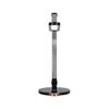 LED-SKRIVBORDSLAMPA RINK - aluminiumfärg/svart, Modern, metall/plast (37/20/40-70cm) - Mömax