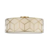 Deckenleuchte Messina Gold/Beige max. 60 Watt - Beige/Goldfarben, Trend, Kunststoff/Textil (57/19/57cm) - MAYTONI